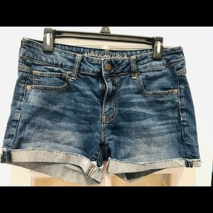 Denim jean shorts, stretch